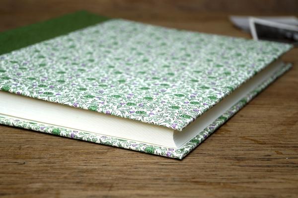 Fotoalbum grün flieder "Lissi", Rosen, romantisches Album